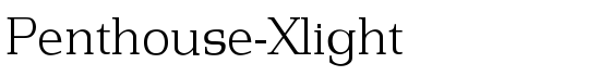 Penthouse-Xlight - Download Thousands of Free Fonts at FontZone.net