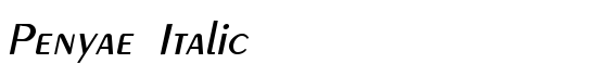 Penyae Italic - Download Thousands of Free Fonts at FontZone.net