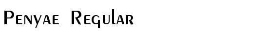 Penyae Regular - Download Thousands of Free Fonts at FontZone.net
