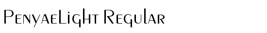 PenyaeLight Regular - Download Thousands of Free Fonts at FontZone.net