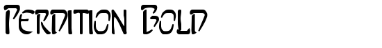 Perdition Bold - Download Thousands of Free Fonts at FontZone.net