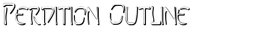 Perdition Outline - Download Thousands of Free Fonts at FontZone.net