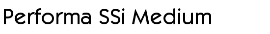 Performa SSi Medium - Download Thousands of Free Fonts at FontZone.net