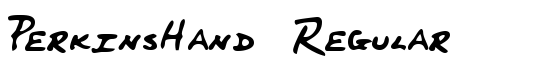 PerkinsHand Regular - Download Thousands of Free Fonts at FontZone.net