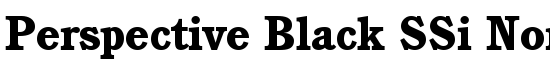 Perspective Black SSi Normal - Download Thousands of Free Fonts at FontZone.net