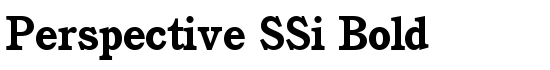 Perspective SSi Bold - Download Thousands of Free Fonts at FontZone.net