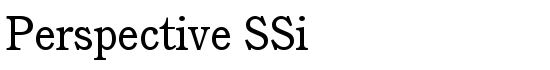 Perspective SSi - Download Thousands of Free Fonts at FontZone.net