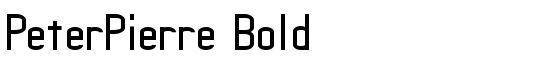 PeterPierre Bold - Download Thousands of Free Fonts at FontZone.net