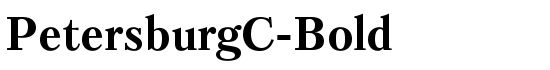 PetersburgC-Bold - Download Thousands of Free Fonts at FontZone.net