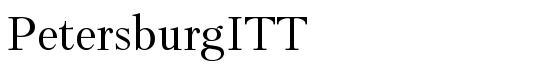 PetersburgITT - Download Thousands of Free Fonts at FontZone.net