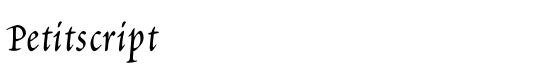 Petitscript - Download Thousands of Free Fonts at FontZone.net
