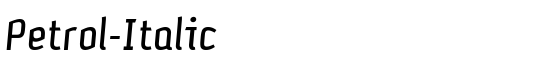Petrol-Italic - Download Thousands of Free Fonts at FontZone.net