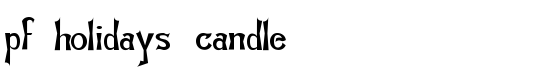 pf_holidays_candle - Download Thousands of Free Fonts at FontZone.net