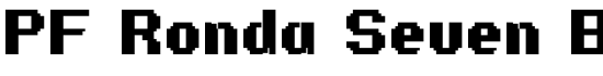 PF Ronda Seven Bold - Download Thousands of Free Fonts at FontZone.net