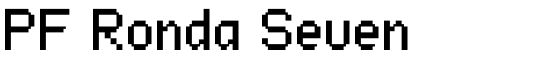 PF Ronda Seven - Download Thousands of Free Fonts at FontZone.net