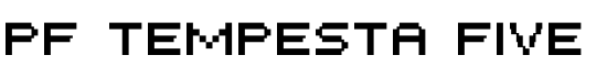PF Tempesta Five - Download Thousands of Free Fonts at FontZone.net