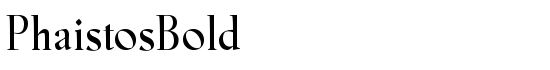 PhaistosBold - Download Thousands of Free Fonts at FontZone.net