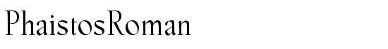 PhaistosRoman - Download Thousands of Free Fonts at FontZone.net