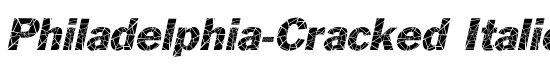 Philadelphia-Cracked Italic - Download Thousands of Free Fonts at FontZone.net