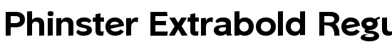 Phinster Extrabold Regular - Download Thousands of Free Fonts at FontZone.net