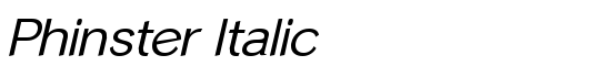 Phinster Italic - Download Thousands of Free Fonts at FontZone.net