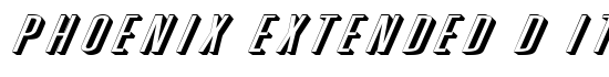 Phoenix Extended D Italic - Download Thousands of Free Fonts at FontZone.net