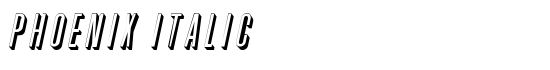 Phoenix Italic - Download Thousands of Free Fonts at FontZone.net