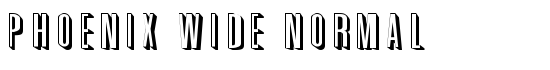 Phoenix Wide Normal - Download Thousands of Free Fonts at FontZone.net