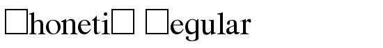Phonetic Regular - Download Thousands of Free Fonts at FontZone.net