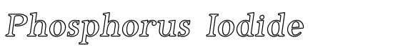 Phosphorus Iodide - Download Thousands of Free Fonts at FontZone.net