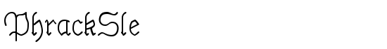 PhrackSle - Download Thousands of Free Fonts at FontZone.net