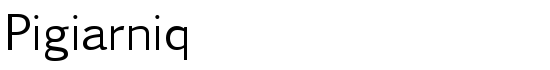 Pigiarniq - Download Thousands of Free Fonts at FontZone.net