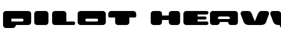 PILOT Heavy - Download Thousands of Free Fonts at FontZone.net