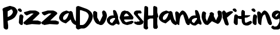 PizzaDudesHandwriting - Download Thousands of Free Fonts at FontZone.net