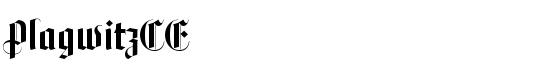 PlagwitzCE - Download Thousands of Free Fonts at FontZone.net
