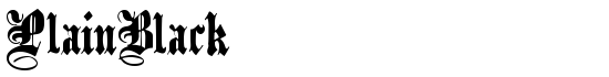 PlainBlack - Download Thousands of Free Fonts at FontZone.net