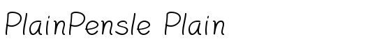 PlainPensle Plain - Download Thousands of Free Fonts at FontZone.net