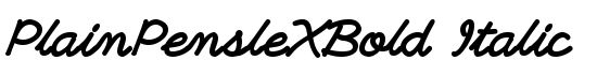 PlainPensleXBold Italic - Download Thousands of Free Fonts at FontZone.net