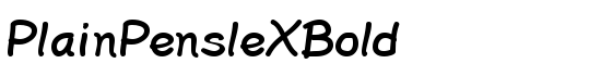PlainPensleXBold - Download Thousands of Free Fonts at FontZone.net