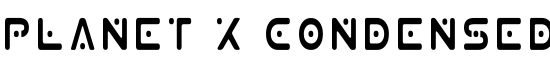 Planet X Condensed - Download Thousands of Free Fonts at FontZone.net