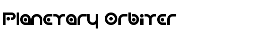 Planetary Orbiter - Download Thousands of Free Fonts at FontZone.net