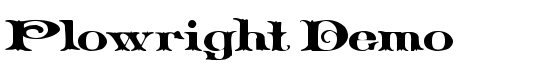 Plowright Demo - Download Thousands of Free Fonts at FontZone.net