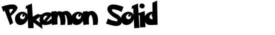 Pokemon Solid - Download Thousands of Free Fonts at FontZone.net
