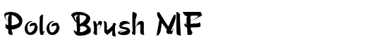 Polo Brush MF - Download Thousands of Free Fonts at FontZone.net