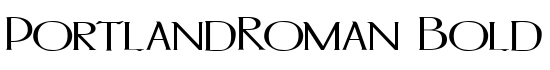 PortlandRoman Bold - Download Thousands of Free Fonts at FontZone.net