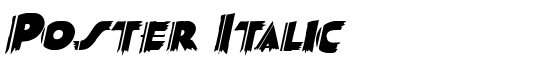 Poster Italic - Download Thousands of Free Fonts at FontZone.net