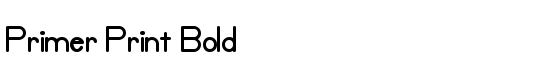 Primer Print Bold - Download Thousands of Free Fonts at FontZone.net