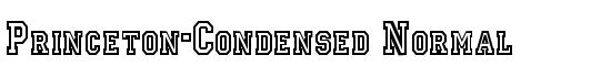 Princeton-Condensed Normal - Download Thousands of Free Fonts at FontZone.net