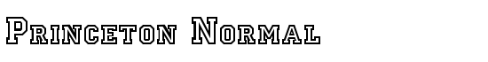 Princeton Normal - Download Thousands of Free Fonts at FontZone.net