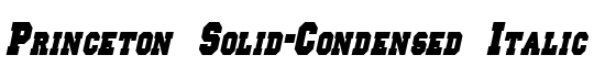 Princeton Solid-Condensed Italic - Download Thousands of Free Fonts at FontZone.net